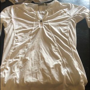 ATHleta White half zip jacket